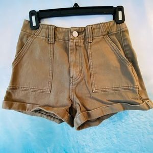 PACSUN Green Jean Shorts